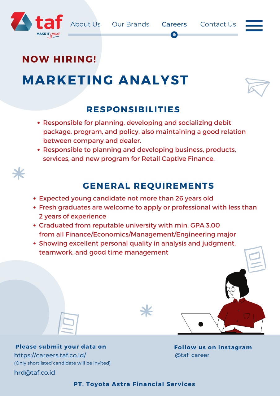 Job Opportunity - PT. Toyota Astra Financial Services | BINUS Career